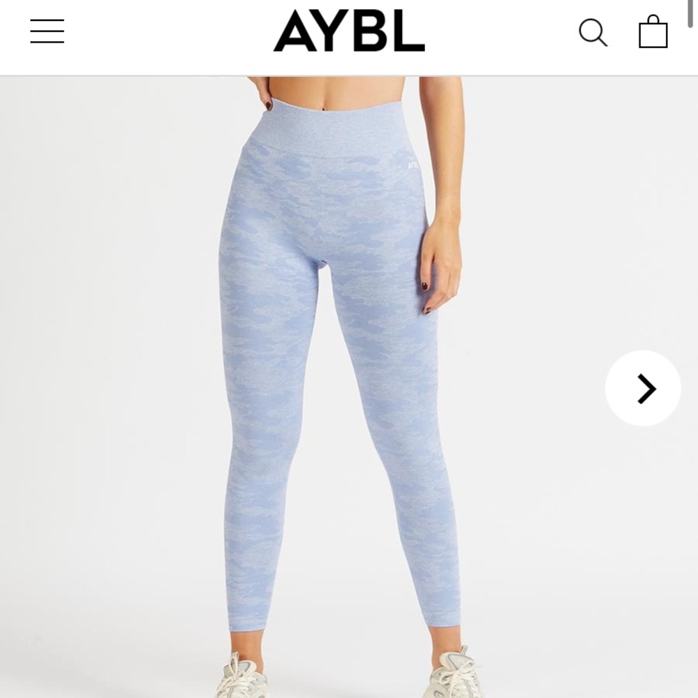 Aybl blue camo leggings. Nwt